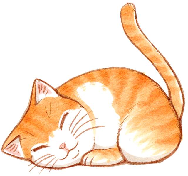 トップ100 寝 てる 猫 イラスト かわいいディズニー画像